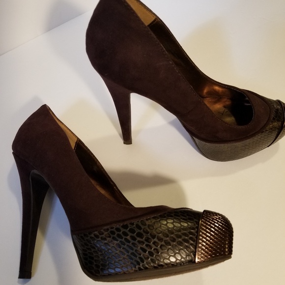 CARLOS SANTANA LuLu Heels Roasted chestn - Picture 3 of 4